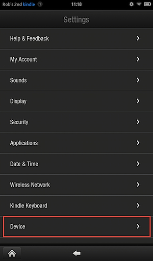 How to find mac address for kindle fire hd